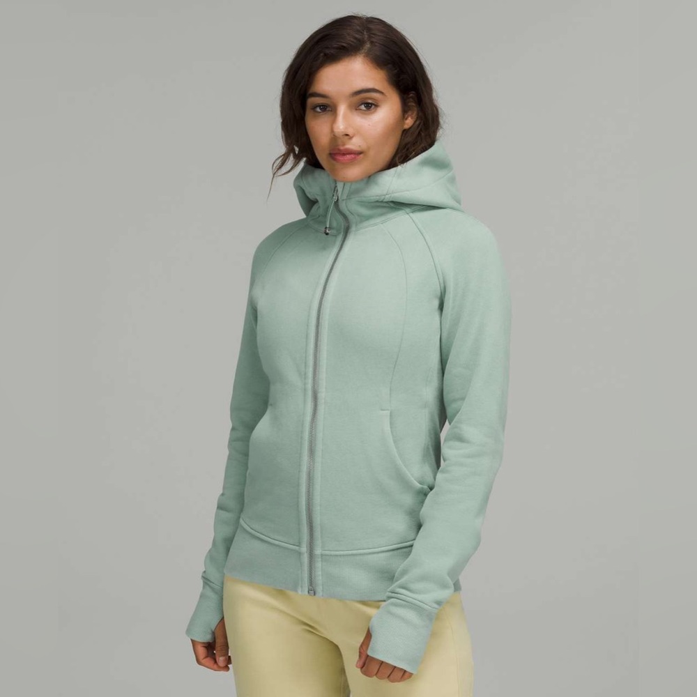 Lululemon Scuba Full Zip, Size 2, Silver Blue